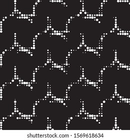 Grunge halftone black and white dots texture background. Spotted vector Abstract Texture