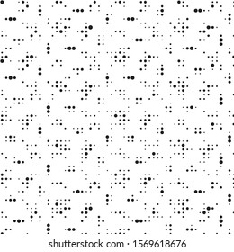 Grunge halftone black and white dots texture background. Spotted vector Abstract Texture