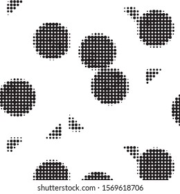 Grunge halftone black and white dots texture background. Spotted vector Abstract Texture