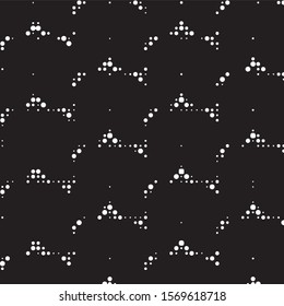 Grunge halftone black and white dots texture background. Spotted vector Abstract Texture