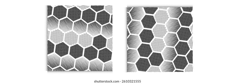 Grunge halftone black and white dots texture background. Spotted vector Abstract Texture. vector