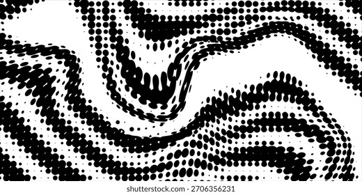 Fondo de textura de puntos blancos y negros de semitono grunge. Textura Abstractas de Vector manchado