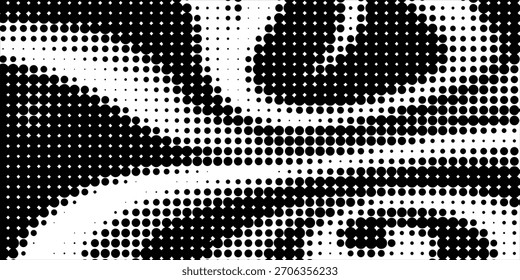 Grunge meio-tom preto e branco pontos textura fundo. Vetor manchado Textura abstrata