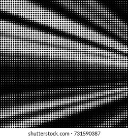 Grunge halftone black and white dots texture background. Spotted vector Abstract Texture
