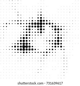 Grunge halftone black and white dots texture background. Spotted vector Abstract Texture
