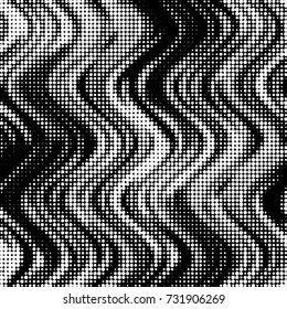 Grunge halftone black and white dots texture background. Spotted vector Abstract Texture
