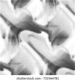 Grunge halftone black and white dots texture background. Spotted vector Abstract Texture
