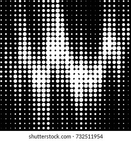 Grunge halftone black and white dots texture background. Spotted vector Abstract Texture
