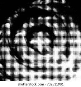 Grunge halftone black and white dots texture background. Spotted vector Abstract Texture
