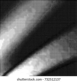 Grunge halftone black and white dots texture background. Spotted vector Abstract Texture
