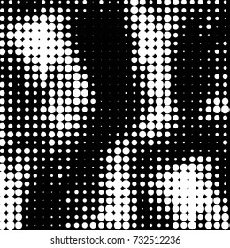 Grunge halftone black and white dots texture background. Spotted vector Abstract Texture
