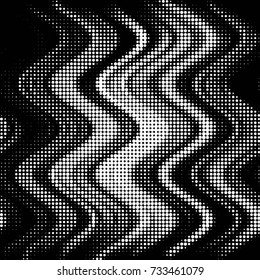 Grunge halftone black and white dots texture background. Spotted vector Abstract Texture