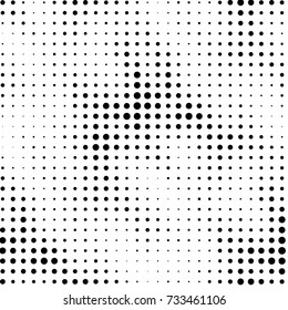 Grunge halftone black and white dots texture background. Spotted vector Abstract Texture