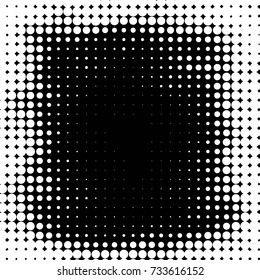 Grunge halftone black and white dots texture background. Spotted vector Abstract Texture