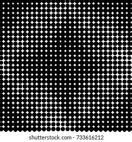 Grunge halftone black and white dots texture background. Spotted vector Abstract Texture