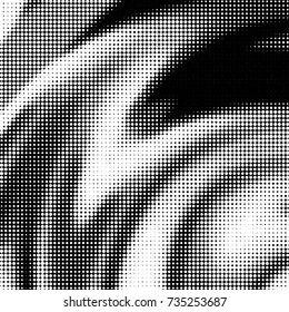 Grunge halftone black and white dots texture background. Spotted vector Abstract Texture