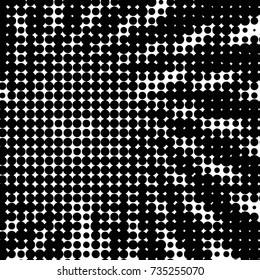 Grunge halftone black and white dots texture background. Spotted vector Abstract Texture