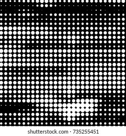 Grunge halftone black and white dots texture background. Spotted vector Abstract Texture