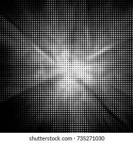 Grunge halftone black and white dots texture background. Spotted vector Abstract Texture