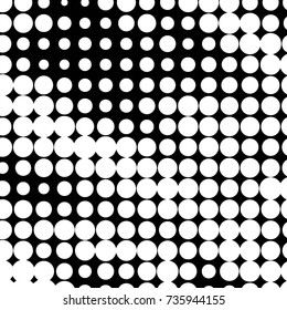 Grunge halftone black and white dots texture background. Spotted vector Abstract Texture