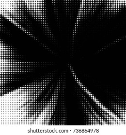 Grunge halftone black and white dots texture background. Spotted vector Abstract Texture