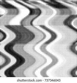 Grunge halftone black and white dots texture background. Spotted vector Abstract Texture