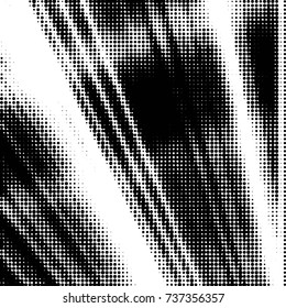 Grunge halftone black and white dots texture background. Spotted vector Abstract Texture