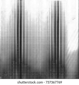 Grunge halftone black and white dots texture background. Spotted vector Abstract Texture