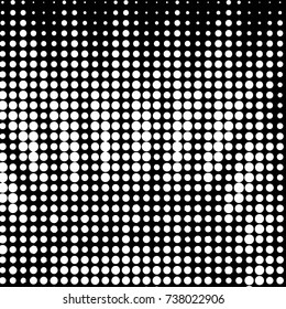 Grunge halftone black and white dots texture background. Spotted vector Abstract Texture