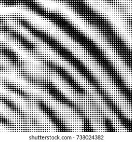 Grunge halftone black and white dots texture background. Spotted vector Abstract Texture