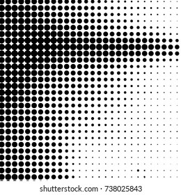 Grunge halftone black and white dots texture background. Spotted vector Abstract Texture