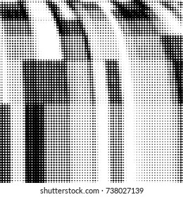 Grunge halftone black and white dots texture background. Spotted vector Abstract Texture