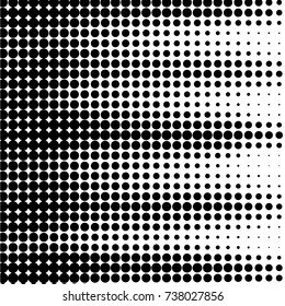Grunge halftone black and white dots texture background. Spotted vector Abstract Texture