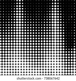 Grunge halftone black and white dots texture background. Spotted vector Abstract Texture