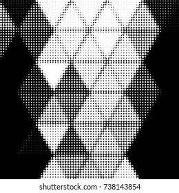 Grunge halftone black and white dots texture background. Spotted vector Abstract Texture