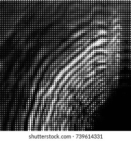 Grunge halftone black and white dots texture background. Spotted vector Abstract Texture