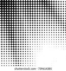 Grunge halftone black and white dots texture background. Spotted vector Abstract Texture
