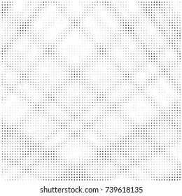 Grunge halftone black and white dots texture background. Spotted vector Abstract Texture
