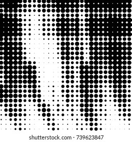 Grunge halftone black and white dots texture background. Spotted vector Abstract Texture