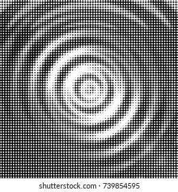 Grunge halftone black and white dots texture background. Spotted vector Abstract Texture