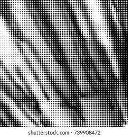 Grunge halftone black and white dots texture background. Spotted vector Abstract Texture