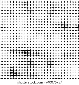 Grunge halftone black and white dots texture background. Spotted vector Abstract Texture
