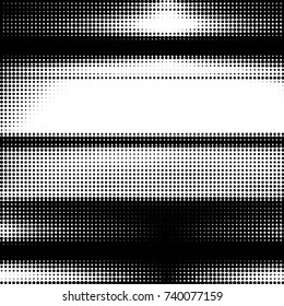 Grunge halftone black and white dots texture background. Spotted vector Abstract Texture