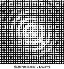 Grunge halftone black and white dots texture background. Spotted vector Abstract Texture