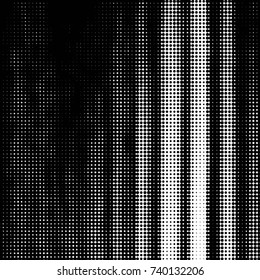 Grunge halftone black and white dots texture background. Spotted vector Abstract Texture