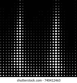 Grunge halftone black and white dots texture background. Spotted vector Abstract Texture
