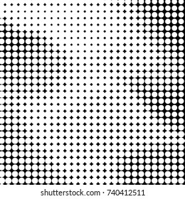 Grunge halftone black and white dots texture background. Spotted vector Abstract Texture
