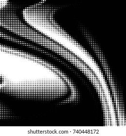 Grunge halftone black and white dots texture background. Spotted vector Abstract Texture