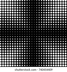 Grunge halftone black and white dots texture background. Spotted vector Abstract Texture