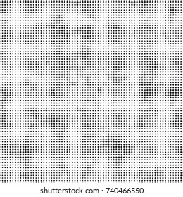 Grunge halftone black and white dots texture background. Spotted vector Abstract Texture